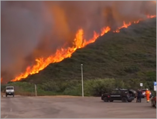 Incendi in Sardegna